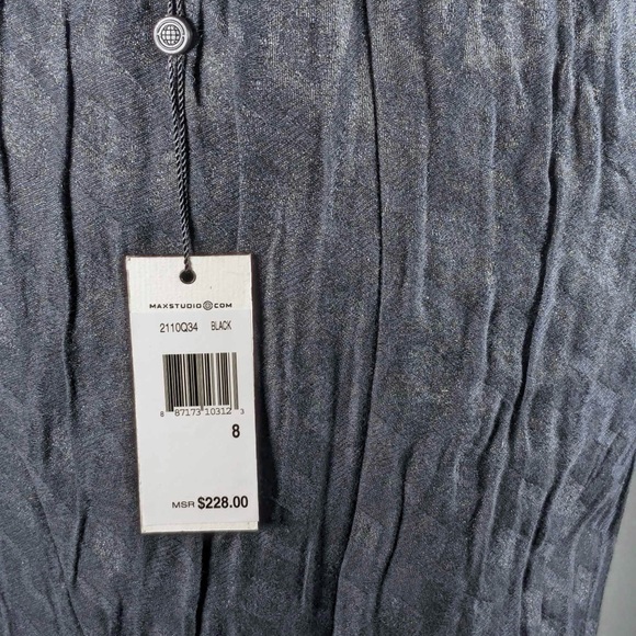 NWT Leon Max | Black Metallic Sleeveless Top - M - Picture 10 of 10